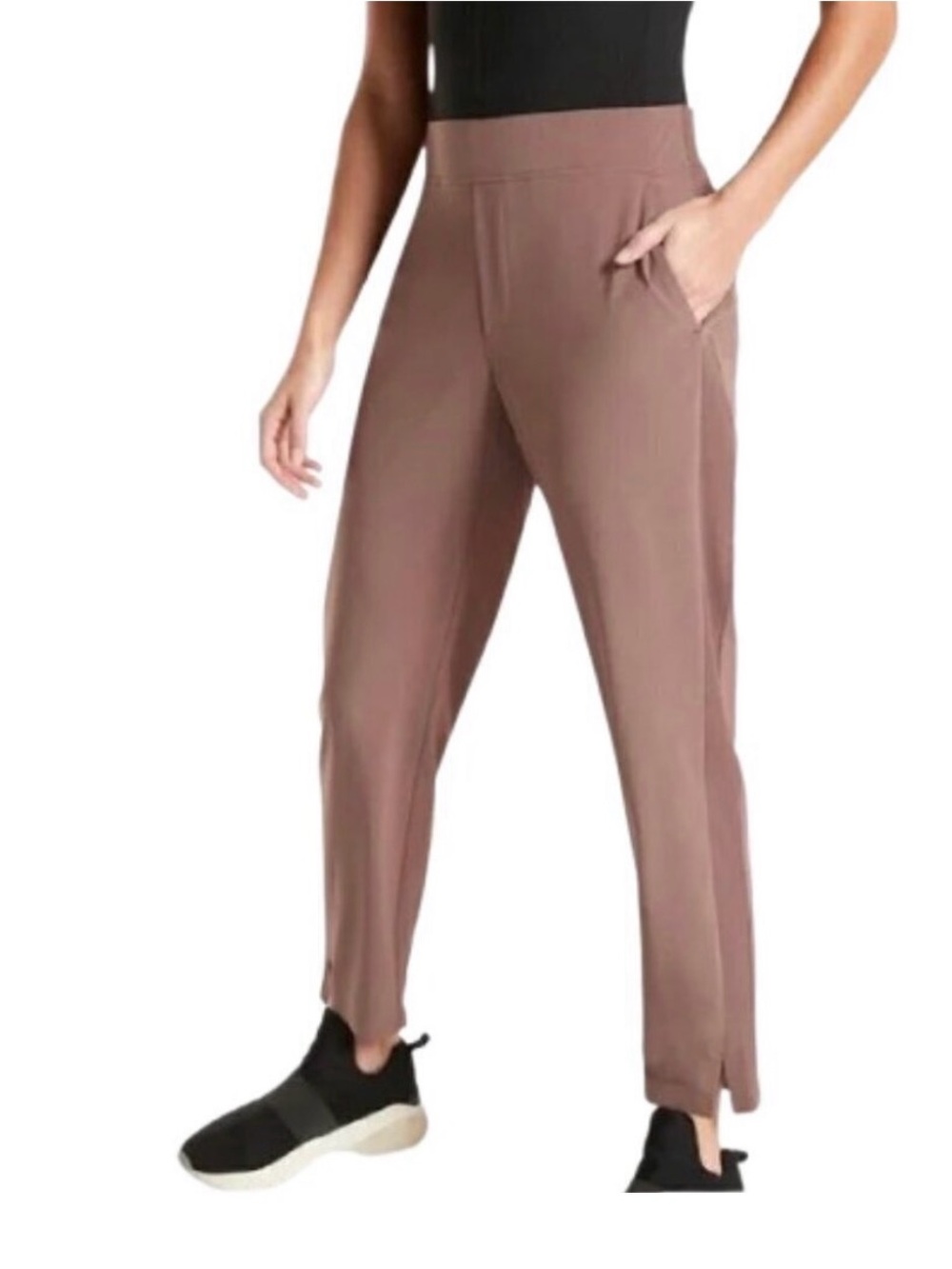 Athleta Brooklyn ankle pant joggers brown size 12